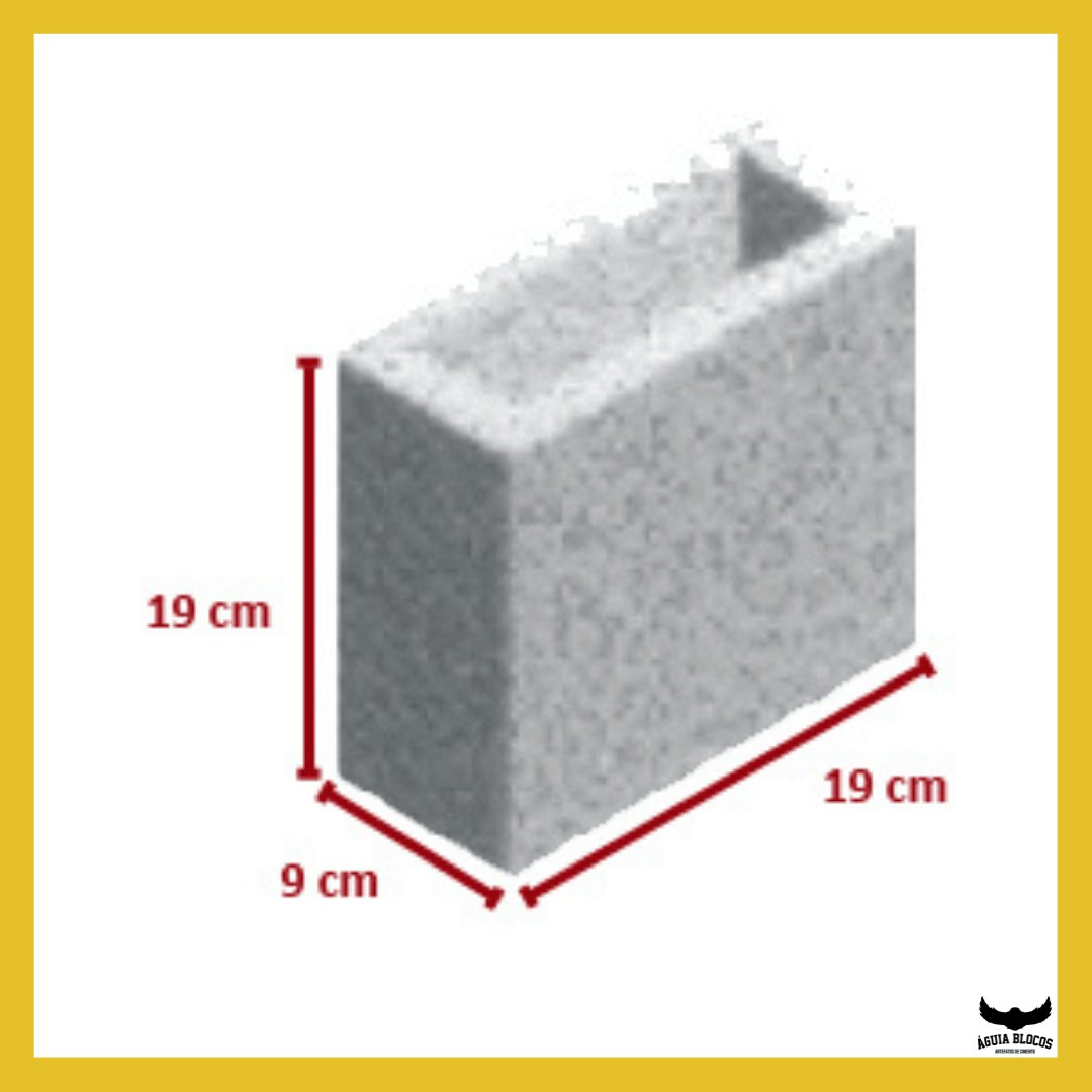 Meio Bloco de Vedação Família 09 Aguia Blocos